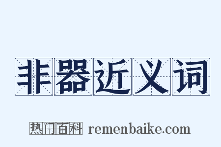 非器近义词是什么意思的图片